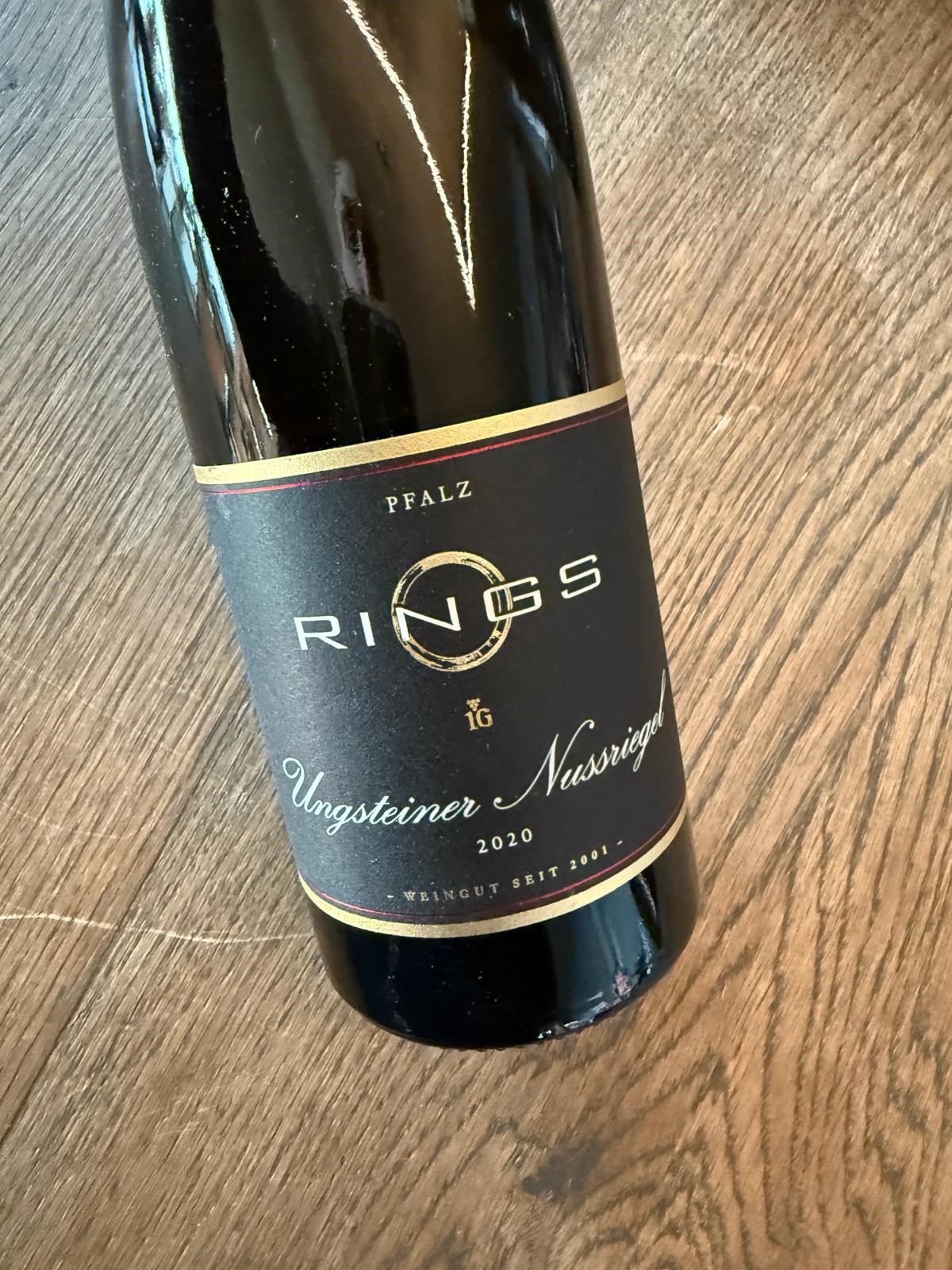 UNGSTEINER NUSSRIEGEL RIESLING BIO 2020 Weingut Rings VDP erste Lage
